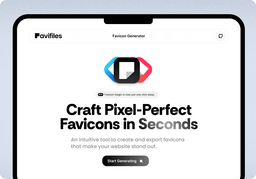 FaviFiles - Craft Pixel-Perfect Favicons in Seconds